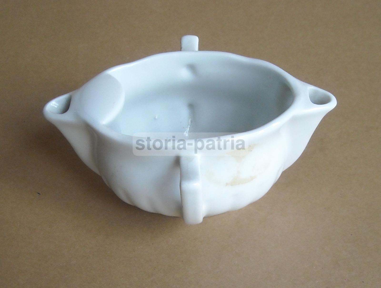 Francia, Decorativo Soprammobile, Elegante Porcellana Bianca Francese, Salsiera immagine 6