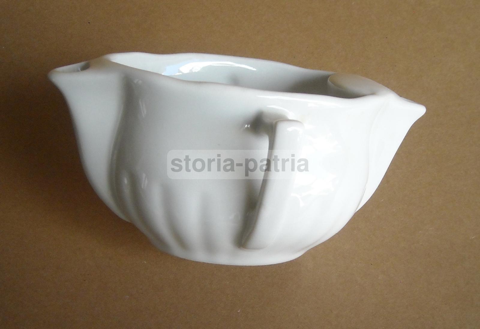 Francia, Decorativo Soprammobile, Elegante Porcellana Bianca Francese, Salsiera immagine 9