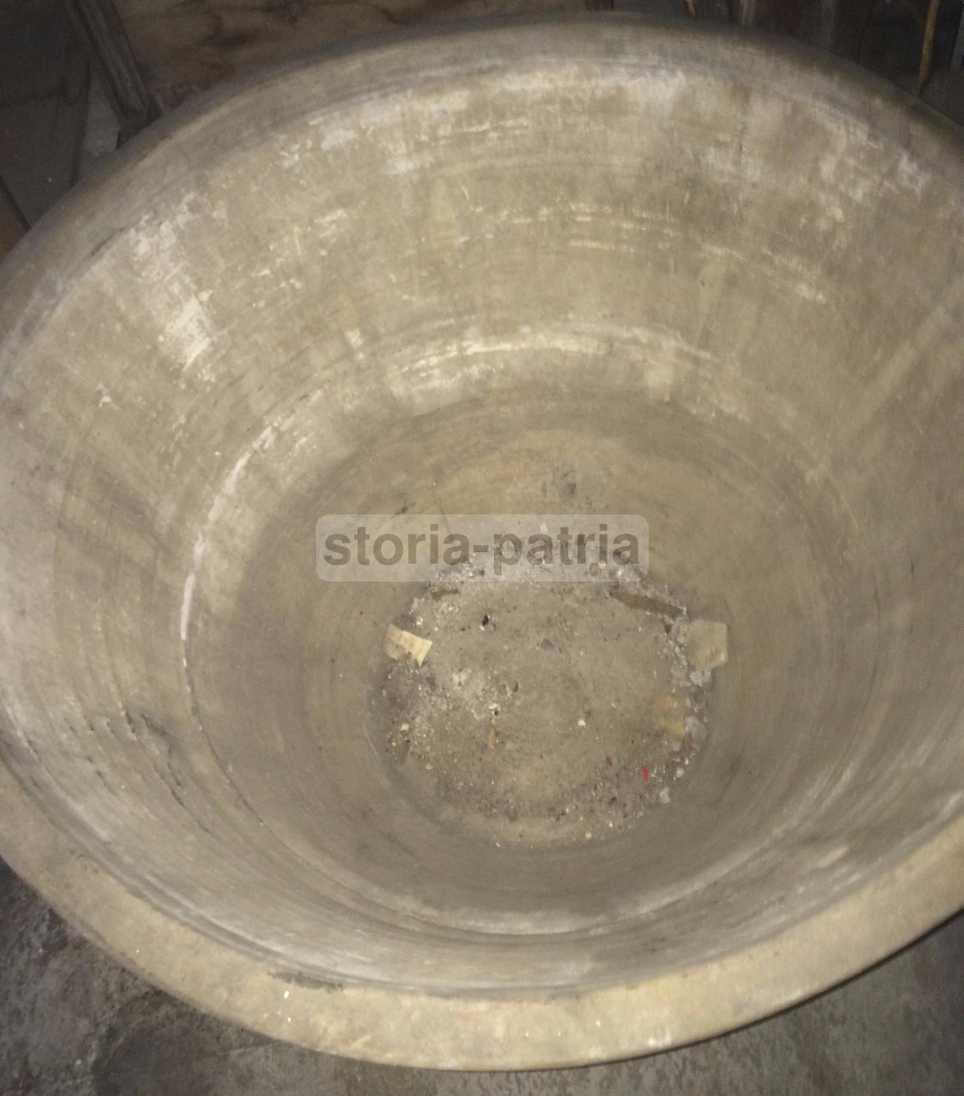 Grande Vasca, Antico Recipiente, Artigianato Popolare, Decorativa, Utile Per Arredi immagine 5