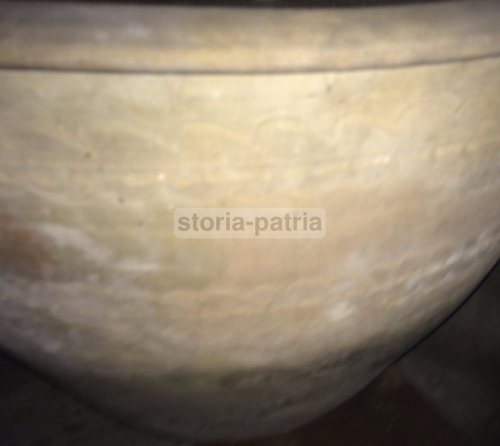 Grande Vasca, Antico Recipiente, Artigianato Popolare, Decorativa, Utile Per Arredi immagine 8