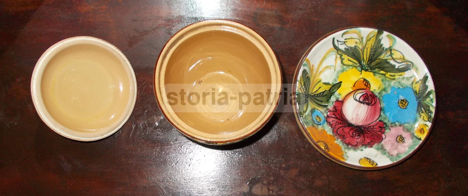 Graziosa Ceramica Da Collezione, Abruzzo, Carrara, Vistoso Decoro Floreale, d'Epoca immagine 3