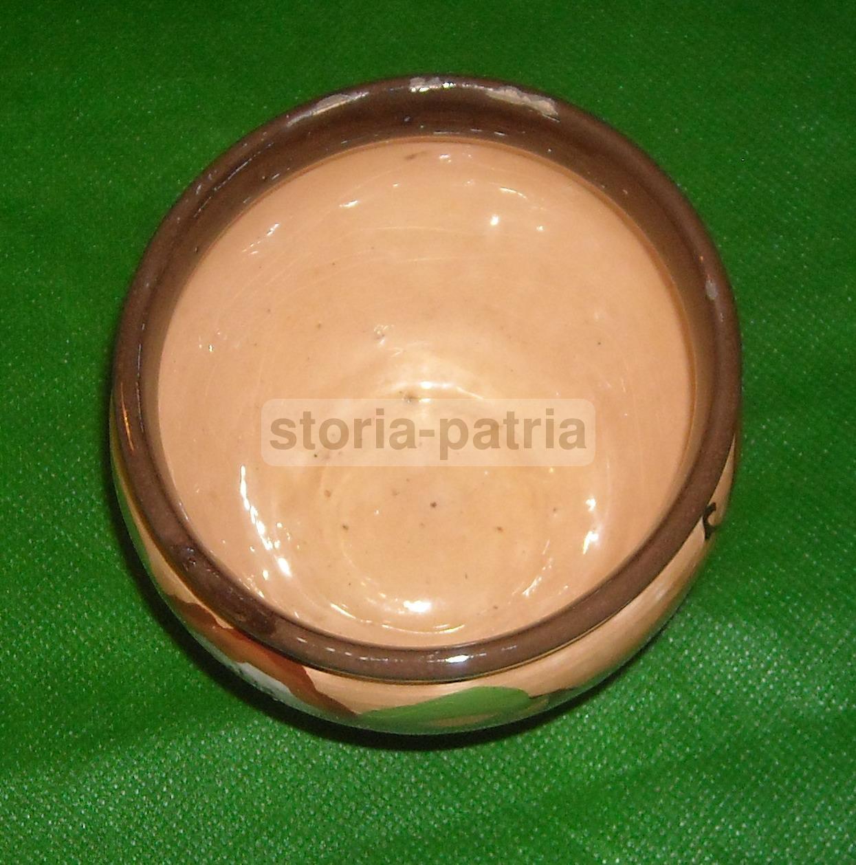 Graziosa Ceramica d'Epoca, Decoro Floreale Policromo, Piccolo Vaso Soprammobile immagine 7