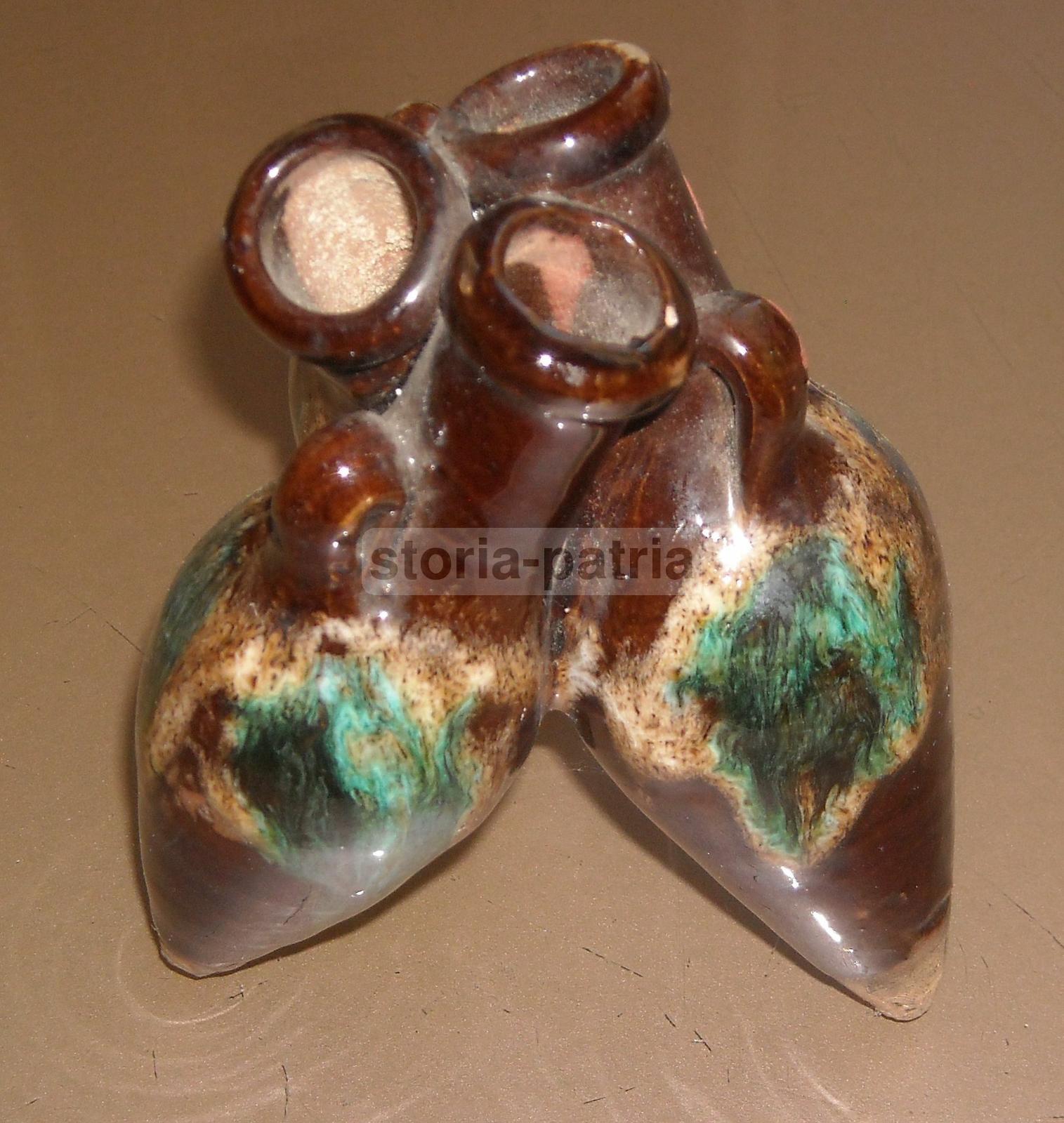 Graziosa Vecchia Ceramica, Decorativo Soprammobile, Utile Portapenne Da Scrittoio immagine 4