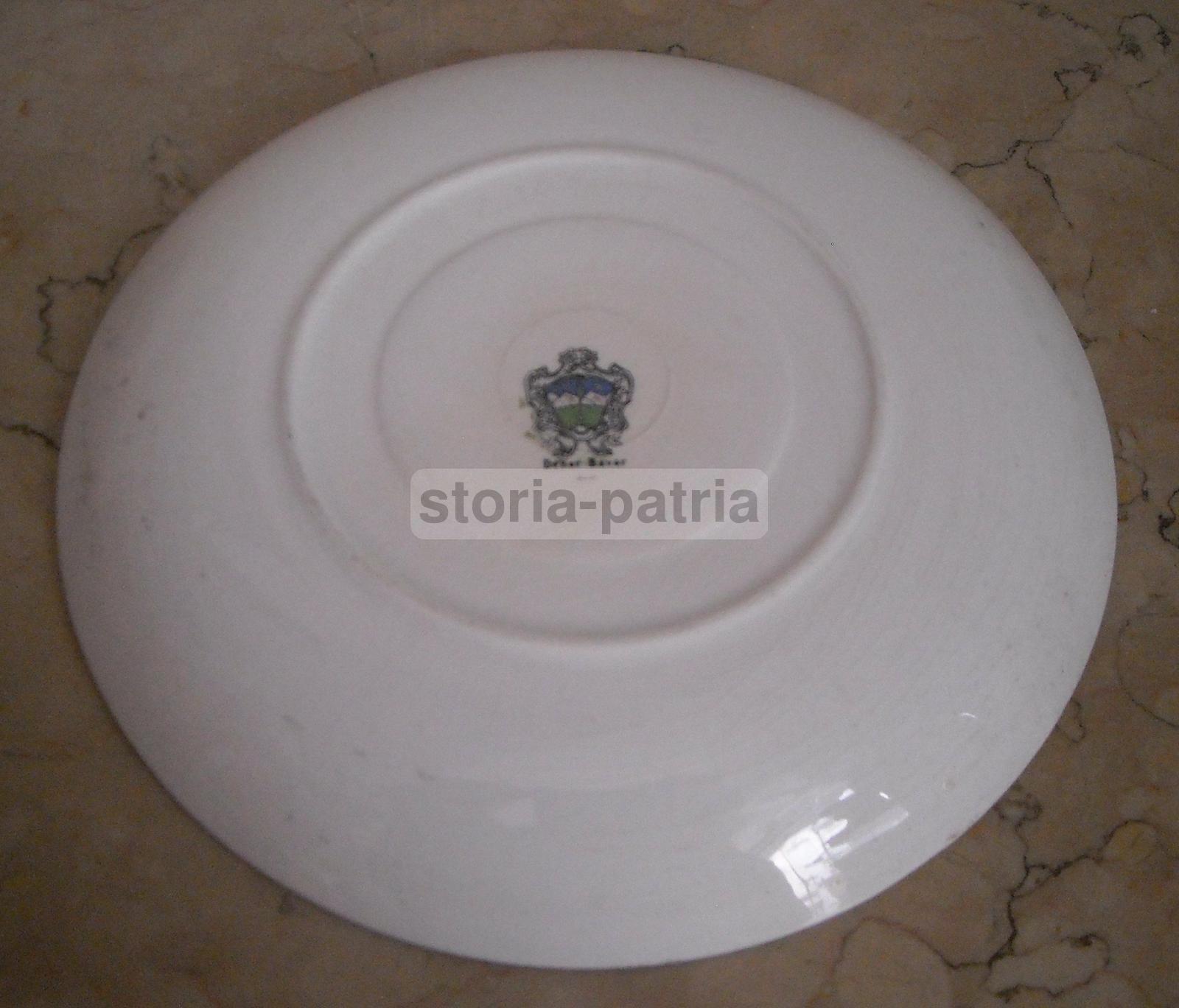 Grazioso Piatto Decorato, Bavaria, Caccia Alla Volpe, Cacciatori A Cavallo, Araldica immagine 5