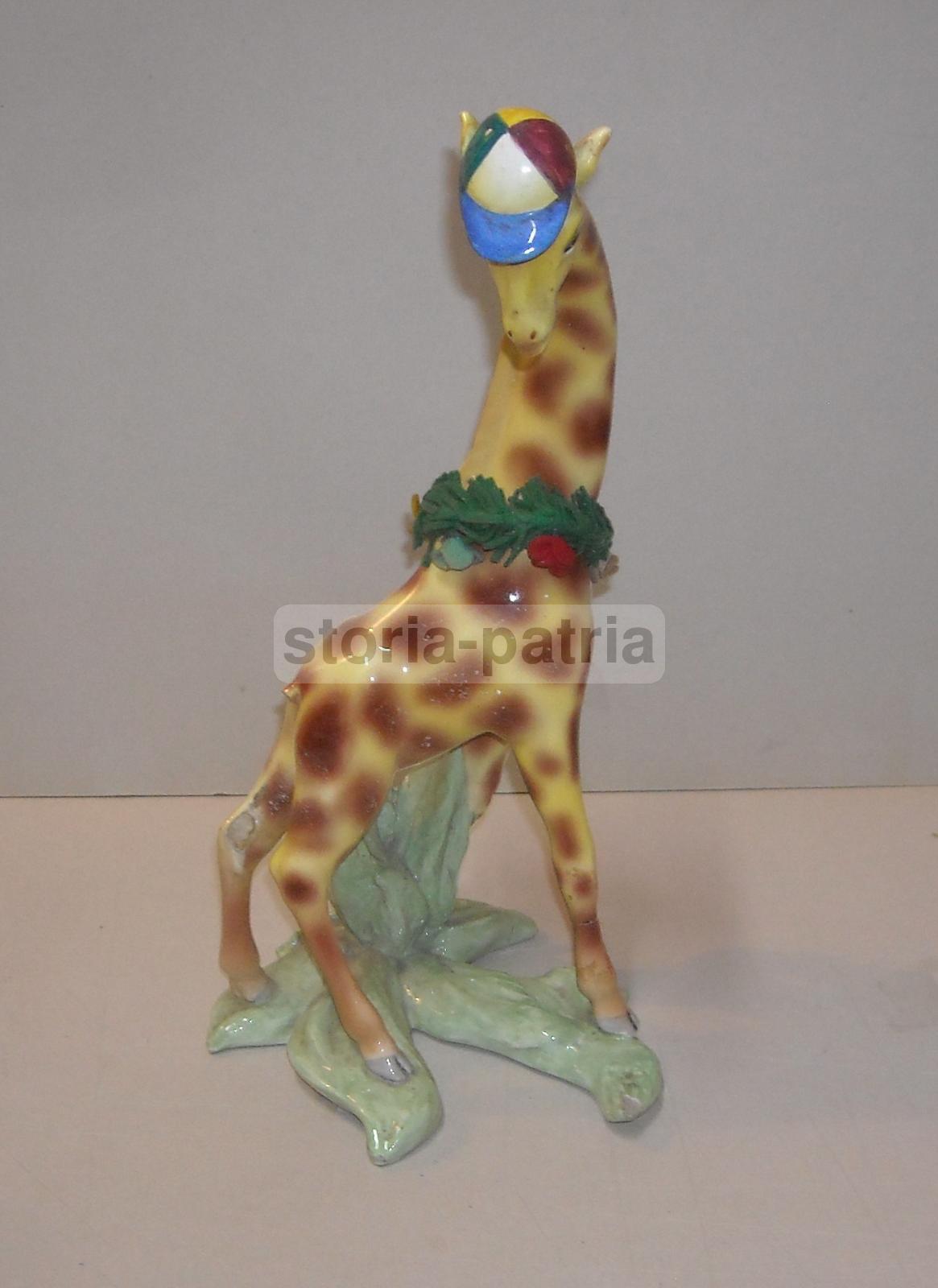 Grazioso Soprammobile d'Epoca, Simpaticissima Giraffa, Ceramica Da Collezione, 900 immagine 4