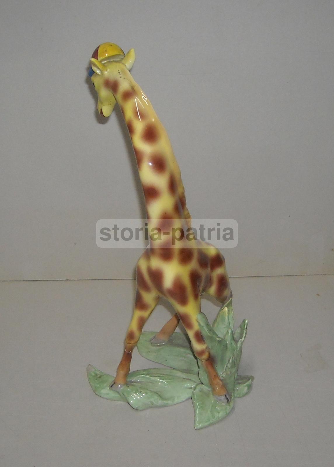 Grazioso Soprammobile d'Epoca, Simpaticissima Giraffa, Ceramica Da Collezione, 900 immagine 7