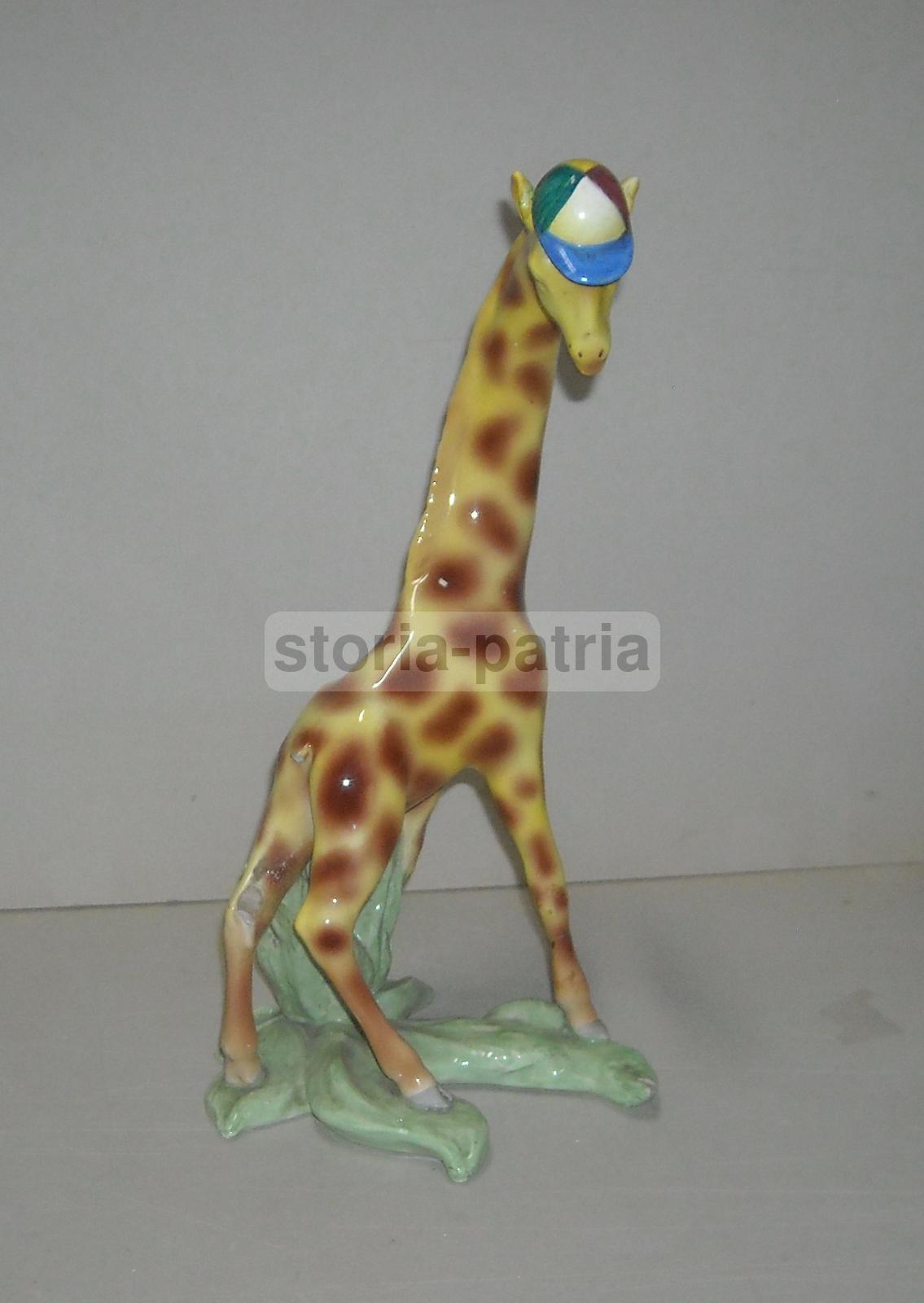 Grazioso Soprammobile d'Epoca, Simpaticissima Giraffa, Ceramica Da Collezione, 900 immagine 8