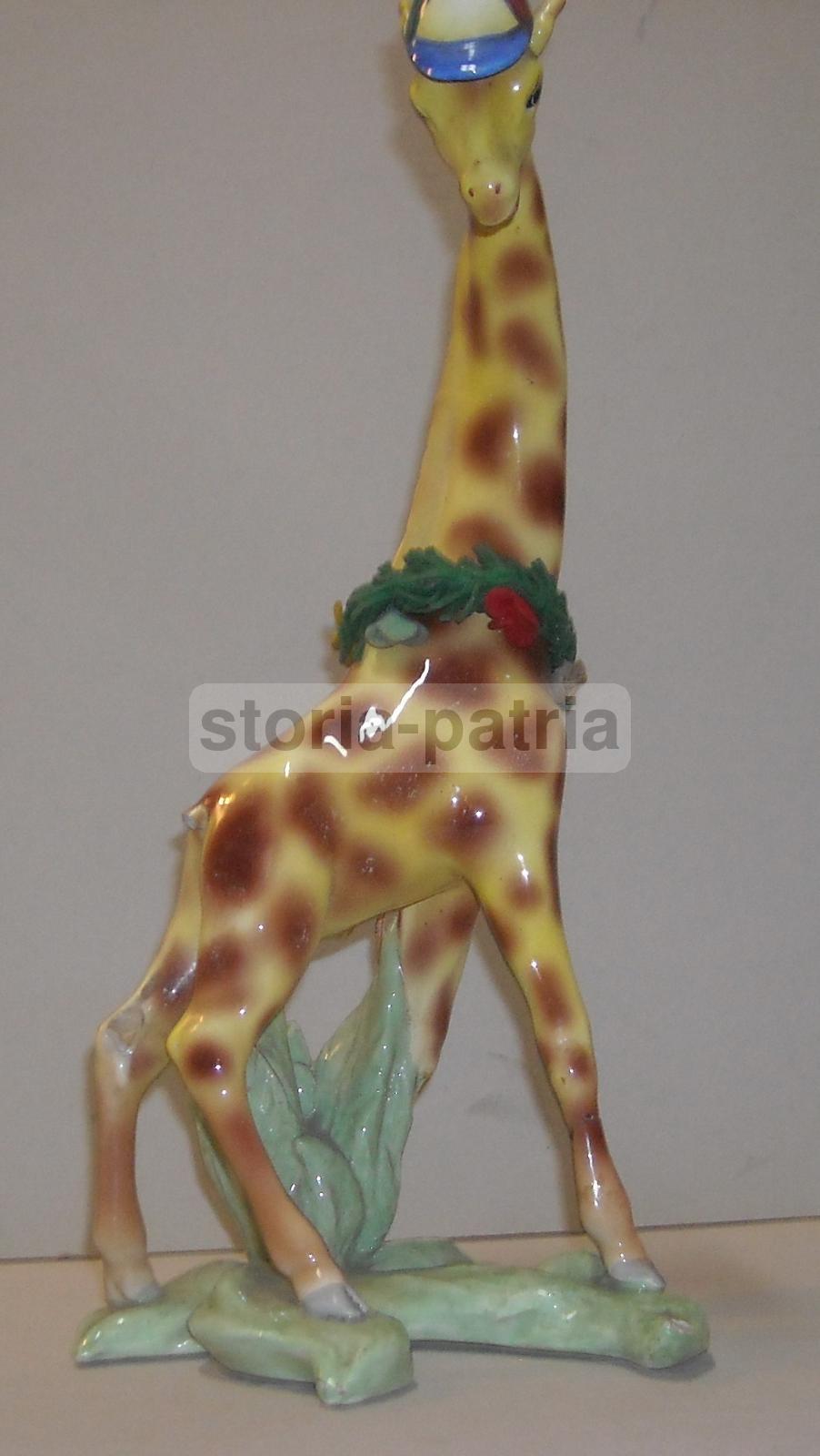 Grazioso Soprammobile d'Epoca, Simpaticissima Giraffa, Ceramica Da Collezione, 900 immagine 11