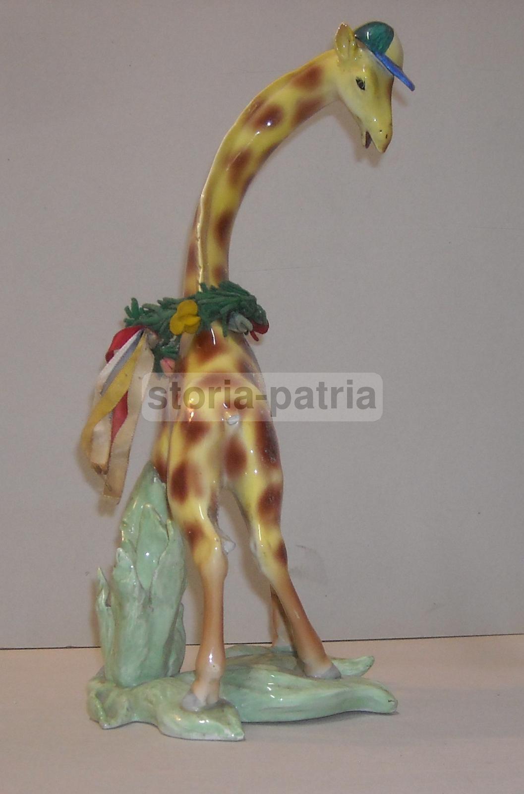 Grazioso Soprammobile d'Epoca, Simpaticissima Giraffa, Ceramica Da Collezione, 900 immagine 12