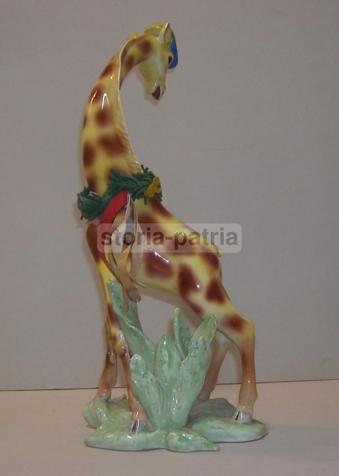 Grazioso Soprammobile d'Epoca, Simpaticissima Giraffa, Ceramica Da Collezione, 900 immagine 13