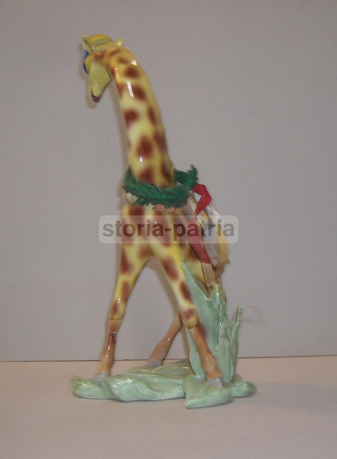 Grazioso Soprammobile d'Epoca, Simpaticissima Giraffa, Ceramica Da Collezione, 900 immagine 14