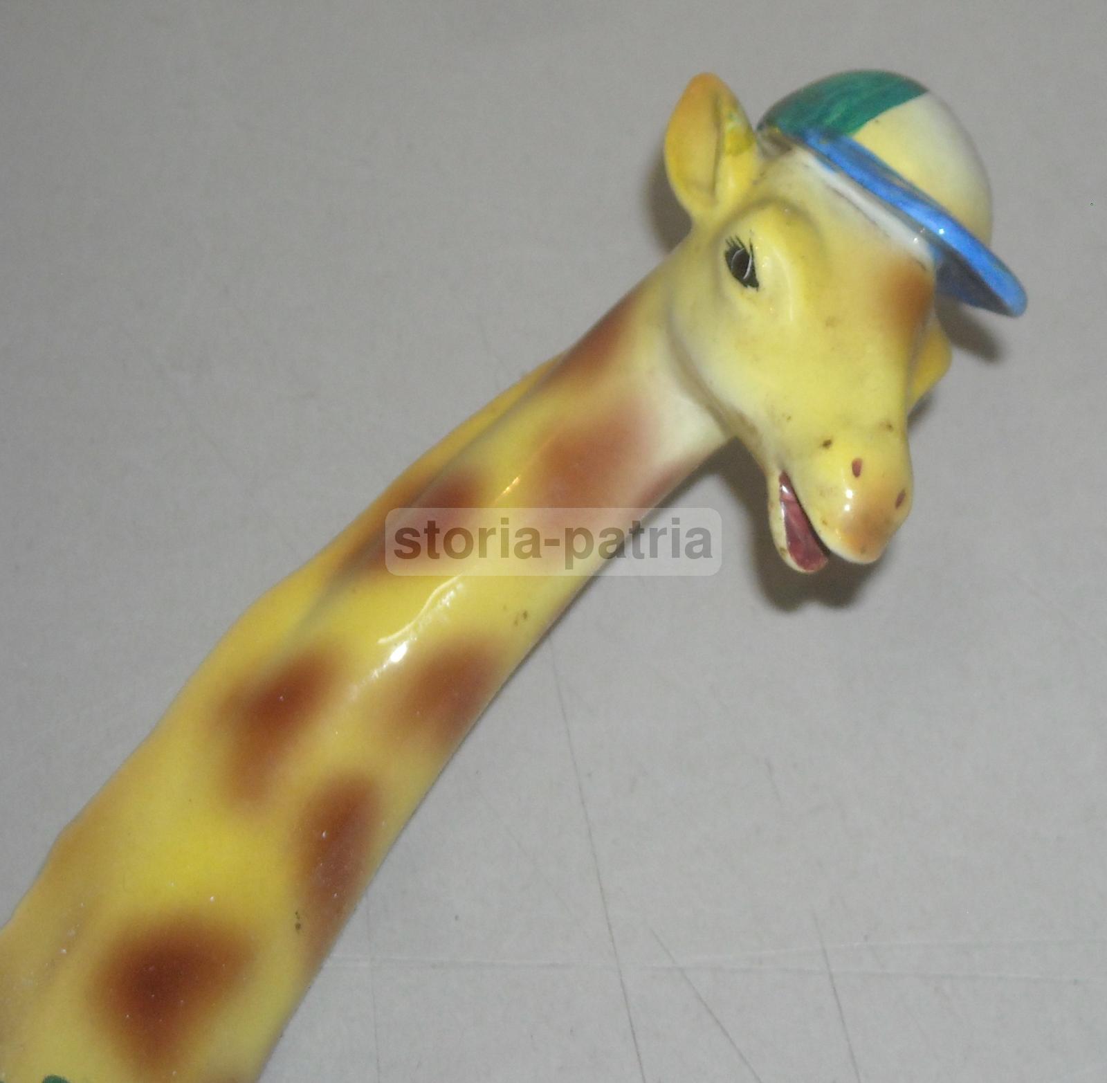 Grazioso Soprammobile d'Epoca, Simpaticissima Giraffa, Ceramica Da Collezione, 900 immagine 15