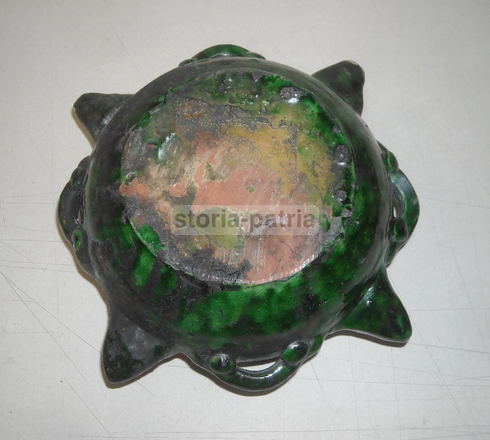 Inusuale Soprammobile, Decorativa Ceramica Smaltata Verde, Vaso Tipo Lampada, Utile immagine 6