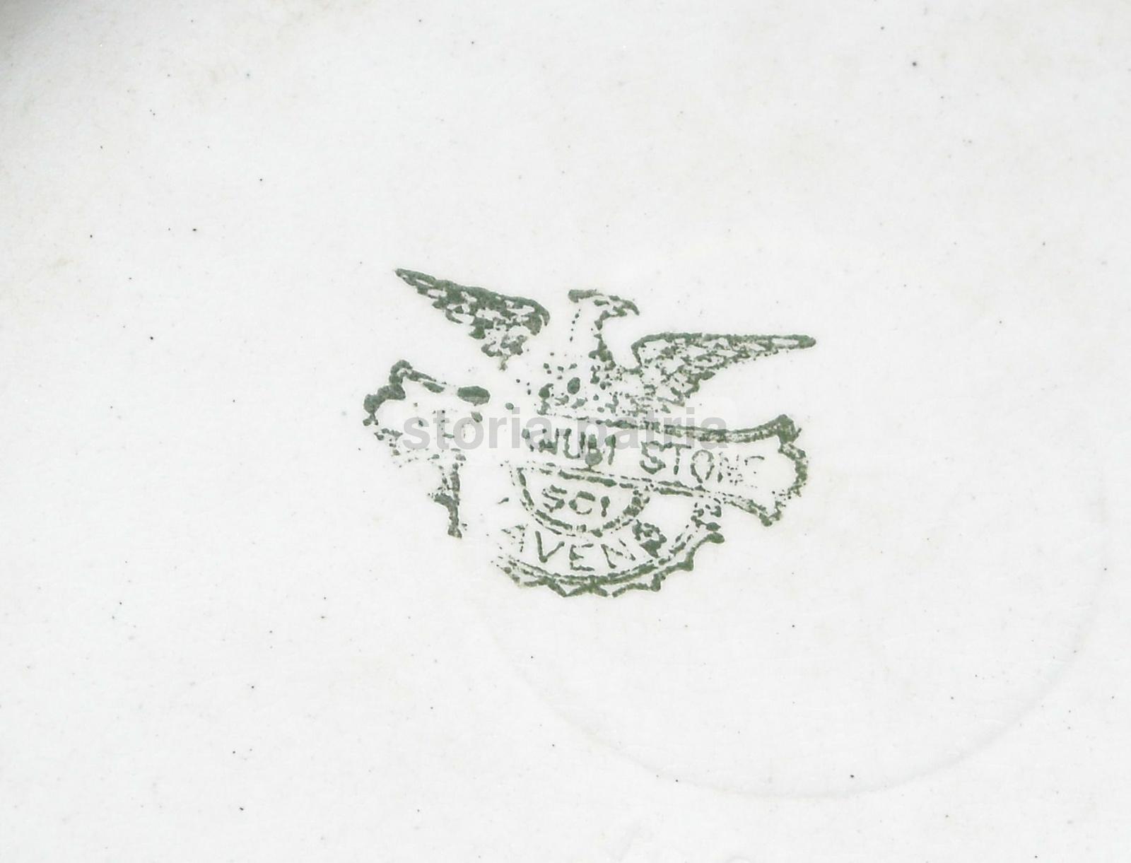 Laveno, Decorativo Piatto d'Epoca, Artistici Fregi, Miniatura Neoclassica, Verbano immagine 4