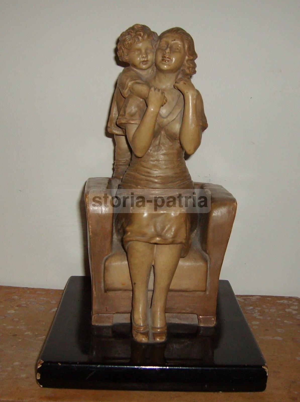 Maternita, Arte, Scultura, Decorativa Opera Darte, Da Collezione, d'Epoca, Pannunzio immagine 1