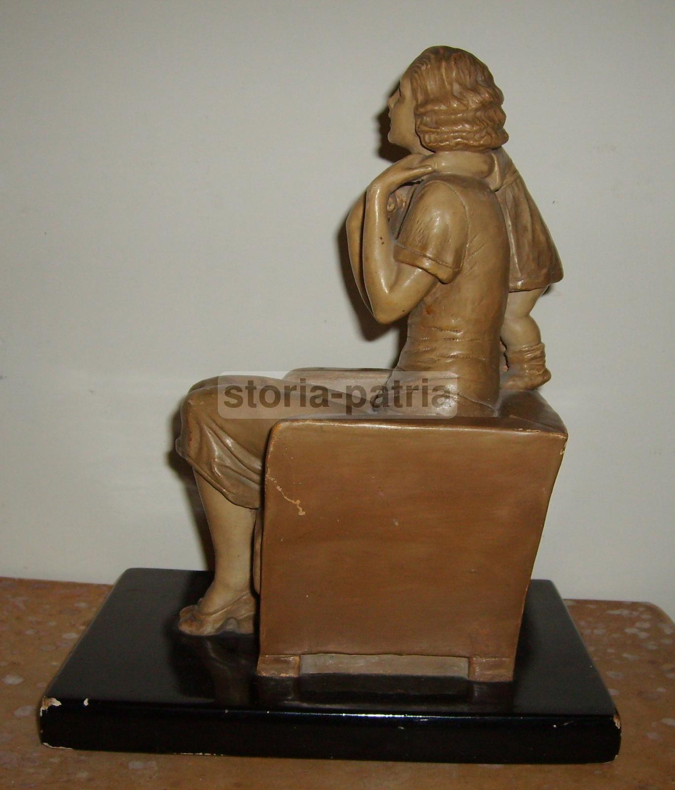 Maternita, Arte, Scultura, Decorativa Opera Darte, Da Collezione, d'Epoca, Pannunzio immagine 6