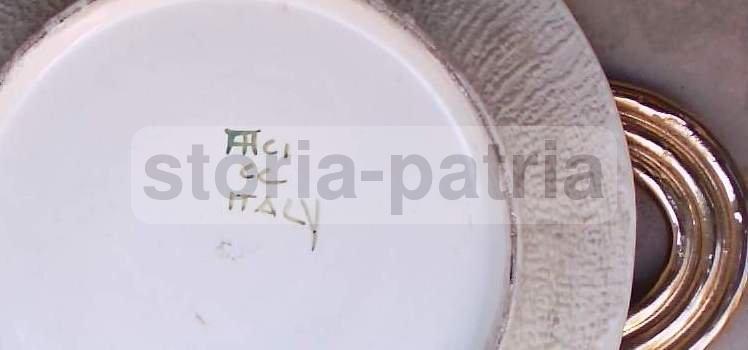 Modernariato, Design, Civita Castellana, Decorativo Vassoio Centrotavola, Firmato immagine 2