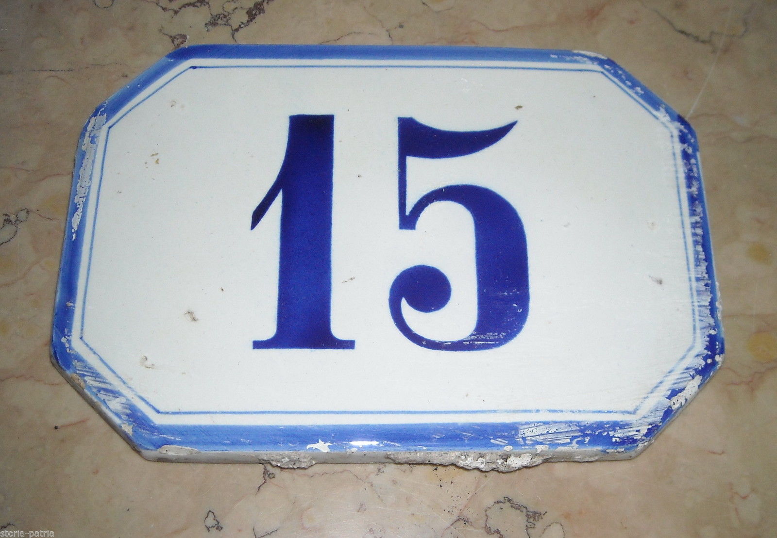 Pordenone, Ceramiche Galvani, Antico Numero Civico, Da Collezione, d'Epoca, Utile immagine 1