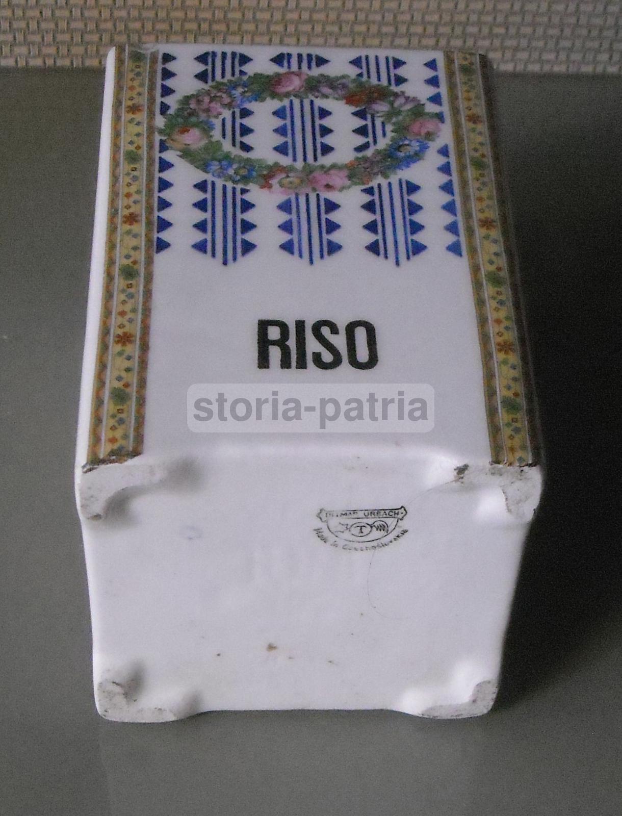 Soprammobile d'Epoca, Artistici Decori Floreali, Contenitore Riso, Ditmar Urbach immagine 4