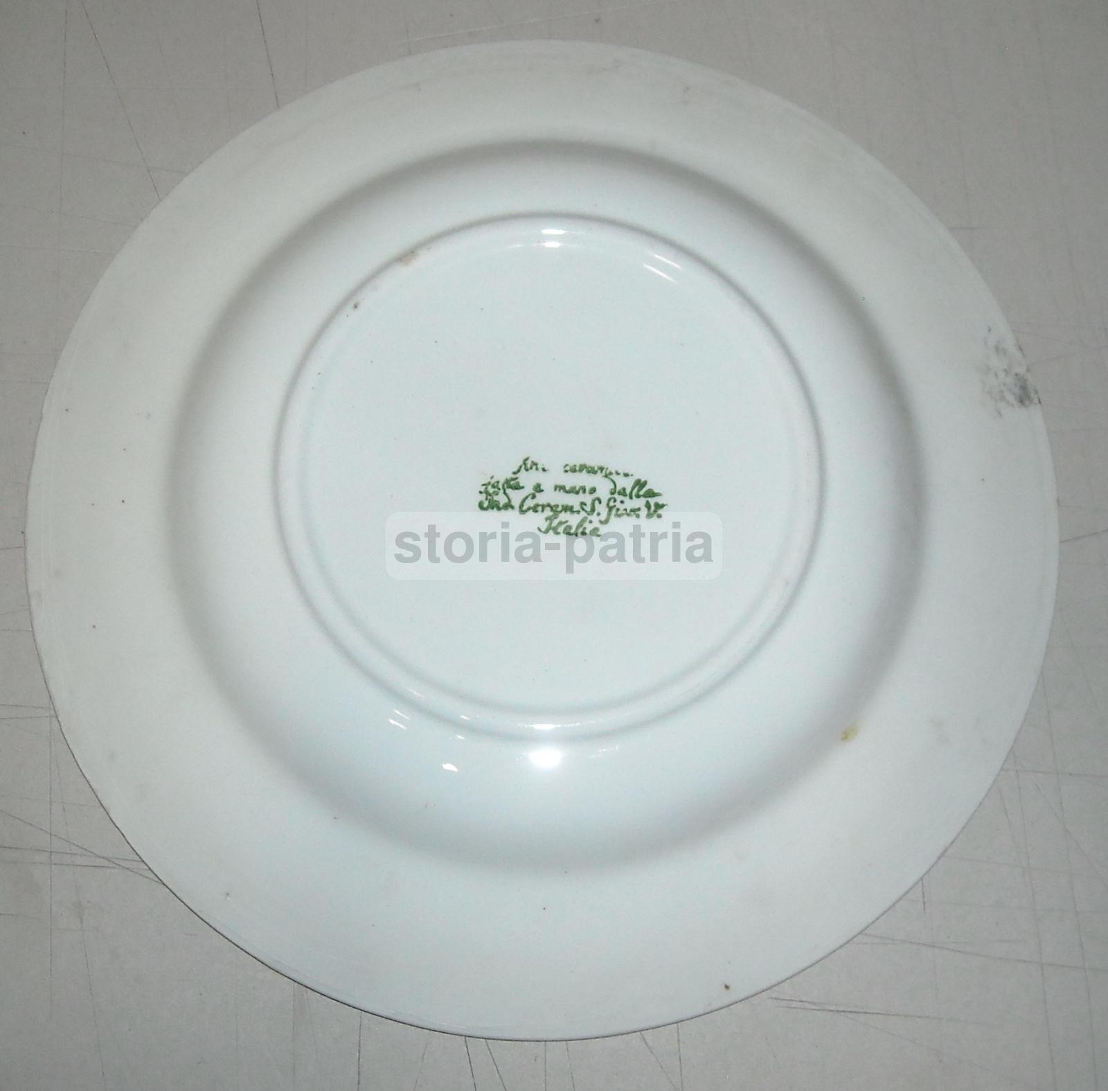 Toscana, S Giovanni Valdarno, Utile E Decorativo Piatto, Da Collezione, Da Cucina immagine 2